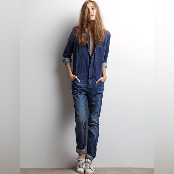 BA&SH Madison Denim Jumpsuit size 0 - xs